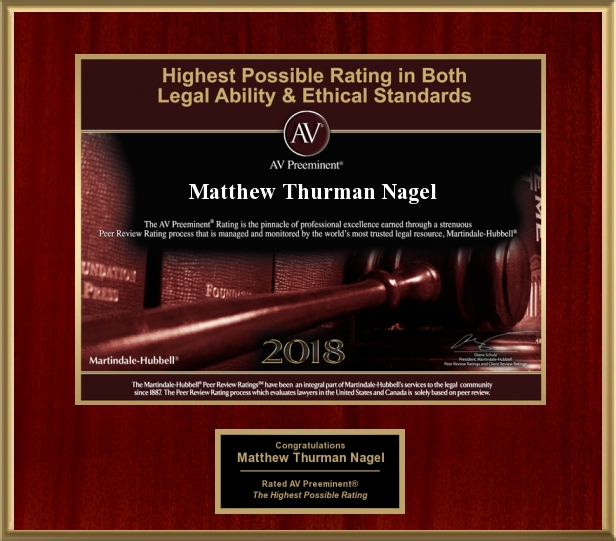 Matthew Nagel – 2018 AV Preeminent Lawyer